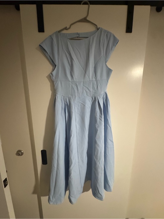 Cider Dresses & Skirts - Cider Boat Neck Open Back Midi Dress